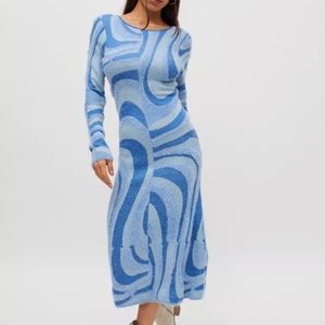 House of Sunny Blue Moon MIDI Dress